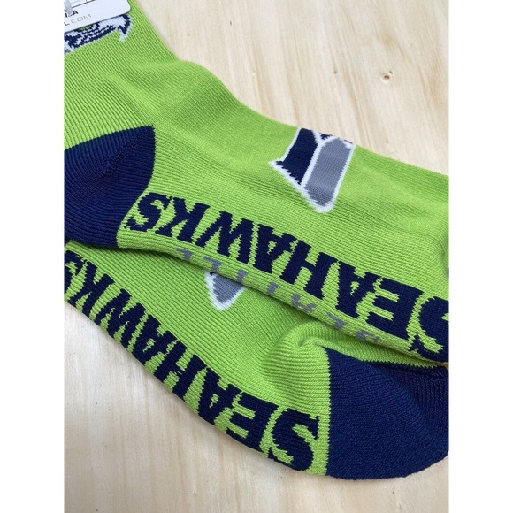 NFL Football Seattle Seahawks Team Color Socks Size Large Licensed NWT - Picture 6 of 7